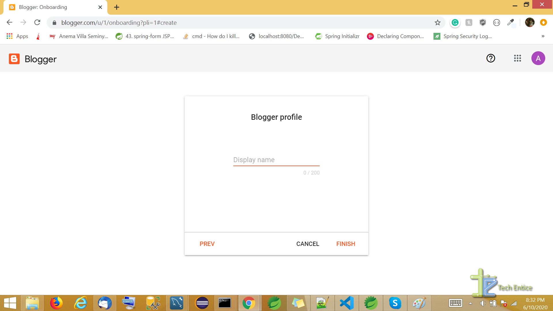 How To Create An Account On Blogger