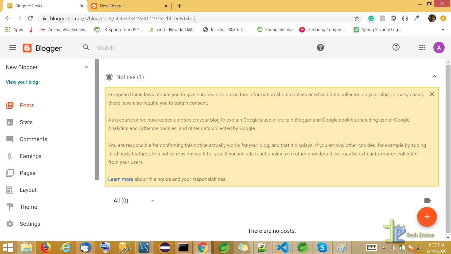 How To Create An Account On Blogger