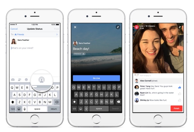 Facebook ready to introduce its new Live Video and Collages
