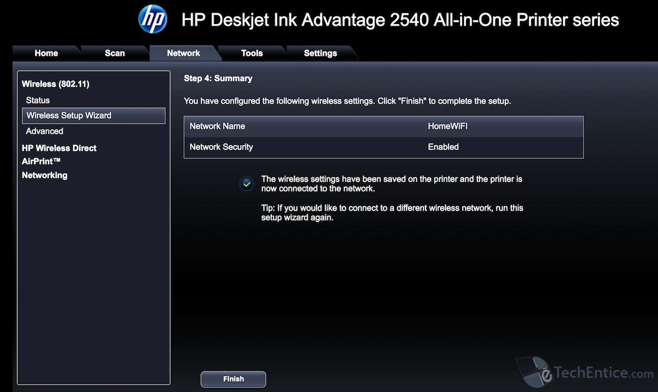 How To Setup Hp Deskjet Wireless Printer Or Any Wireless Network Printer Tech Entice