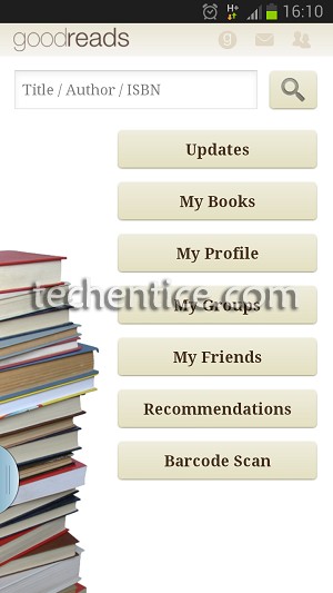 Goodreads options