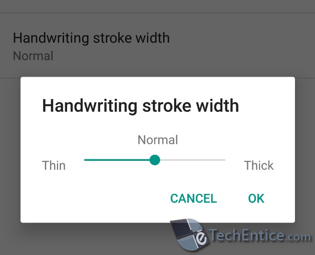 stroke width