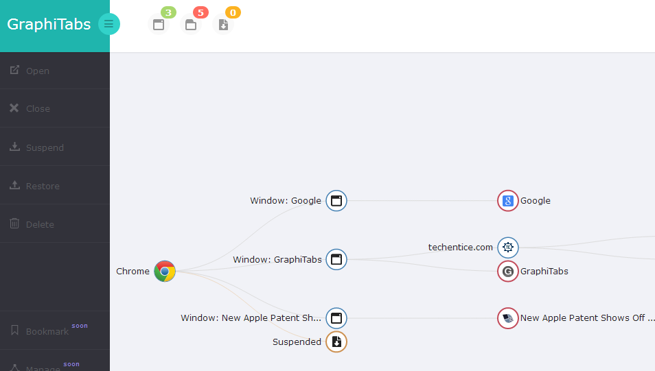 GraphiTabs - A Smart way to organize your Web [Chrome]