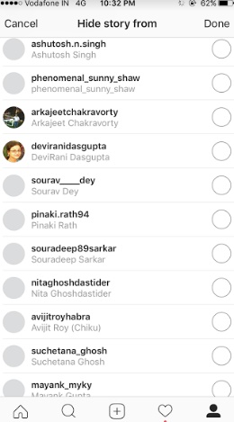 insta select names