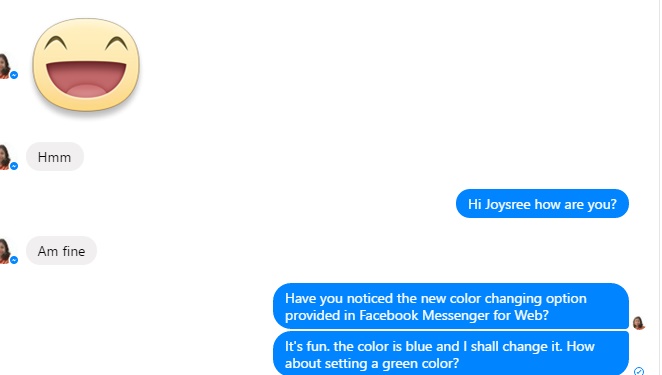 Change Chat Colors And The Emoji In Facebook Messenger For Web