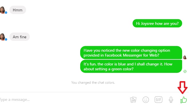 chat color changed