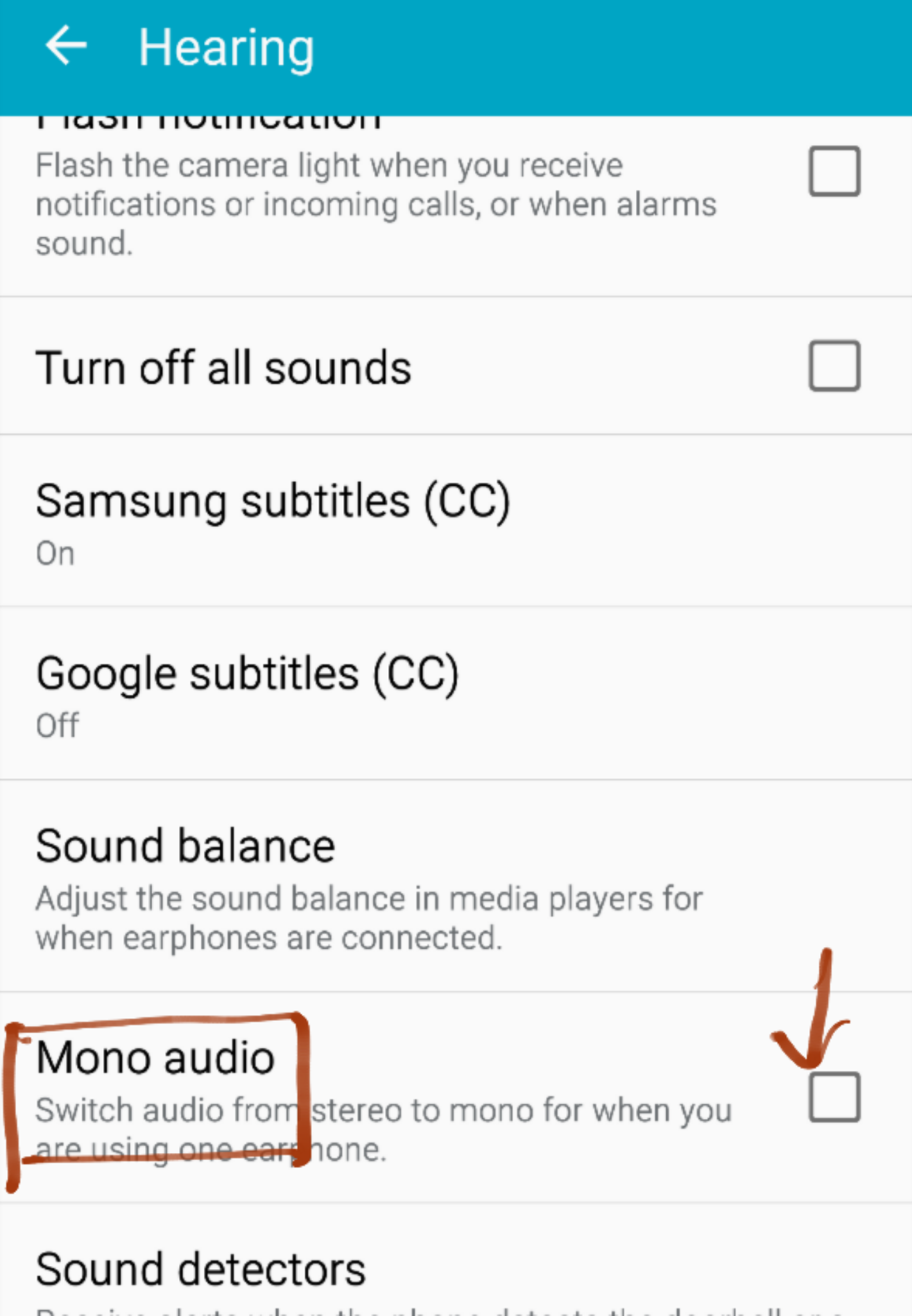 Apple iOS mono audio