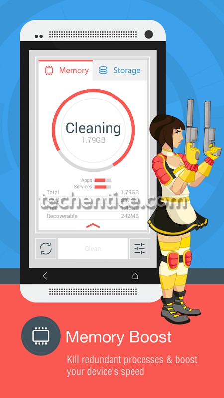 Speed up your Android phone with The Cleaner