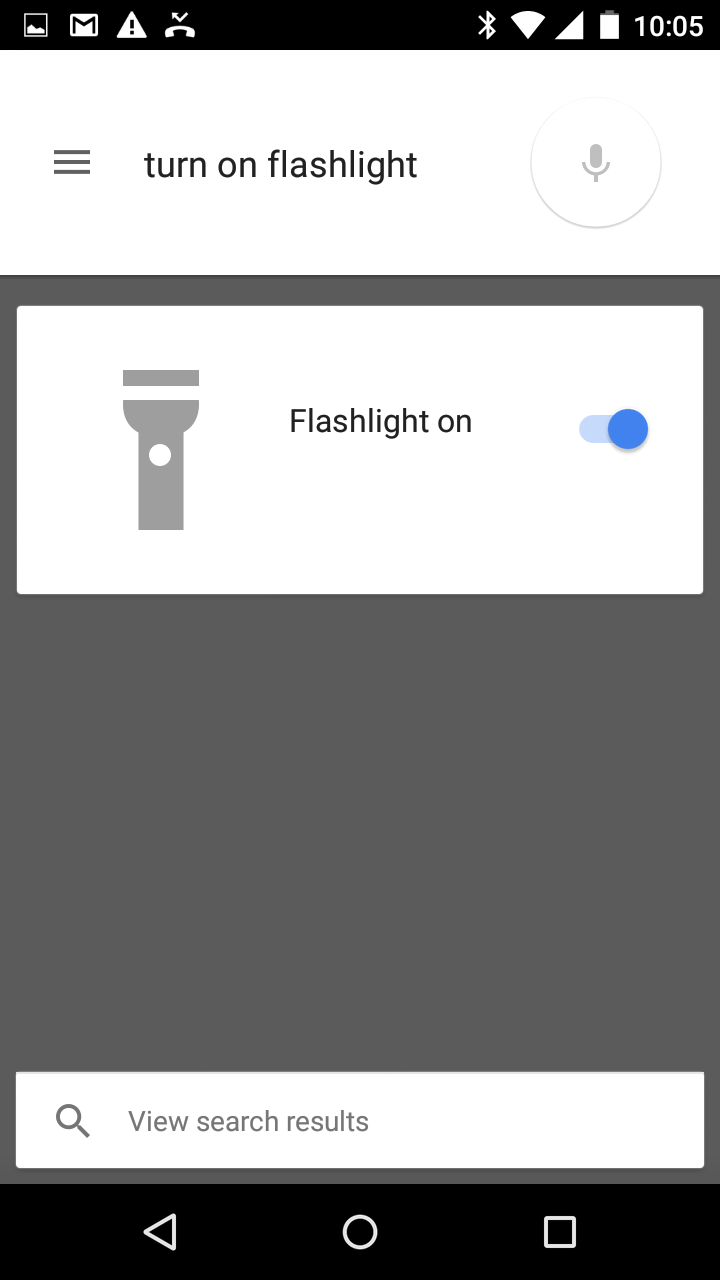 Turn on Flashlight