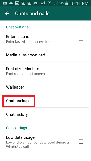 Chat Backup