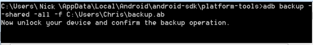 adb backup