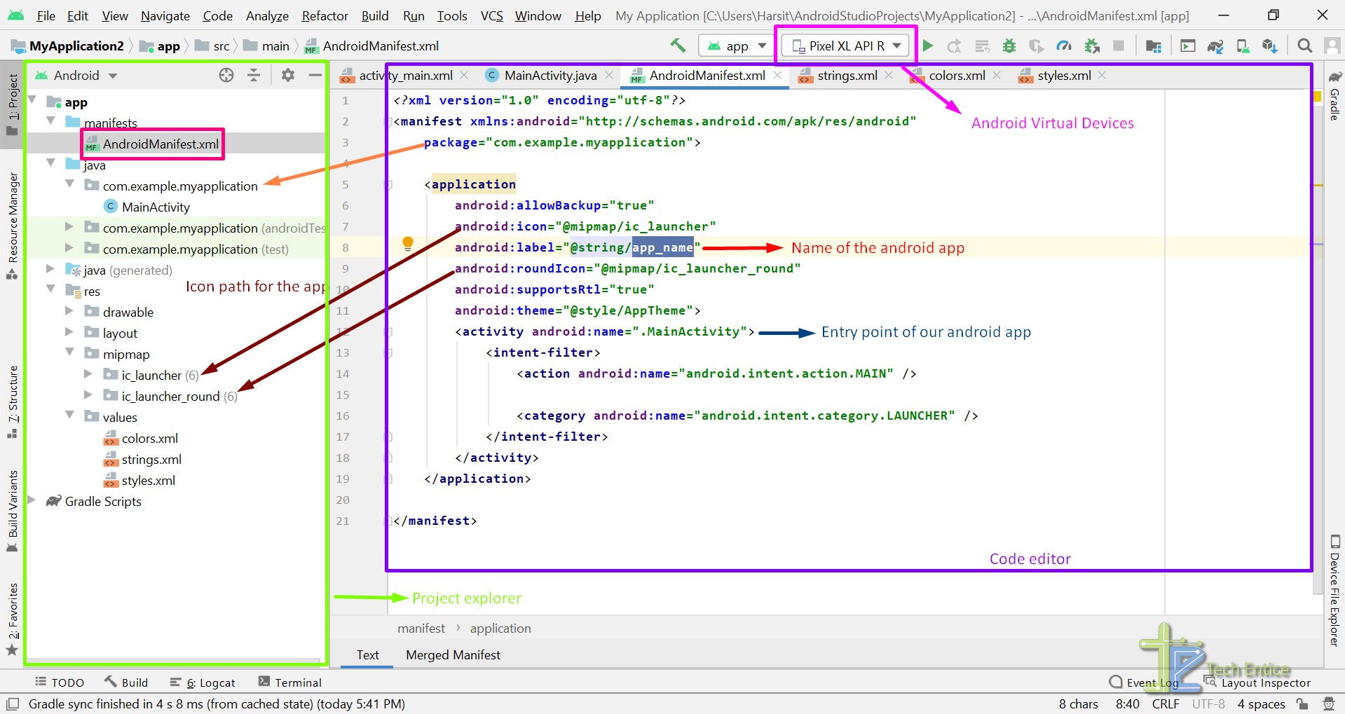 Explore IDE, Code Editor With Android Studio On Windows OS