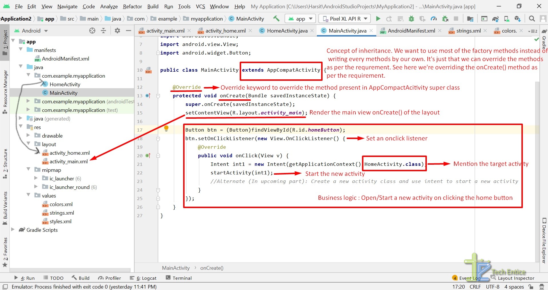 Explore IDE, Code Editor With Android Studio On Windows OS