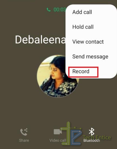 call record android one UI