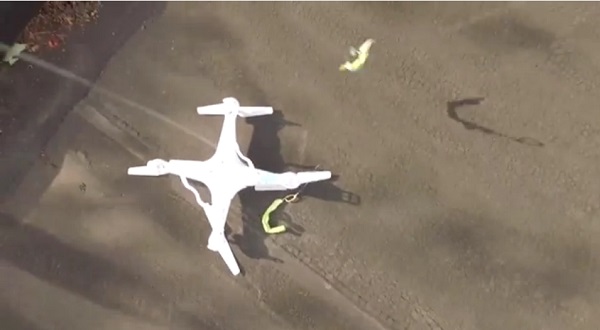 Drone used to rescue another drone