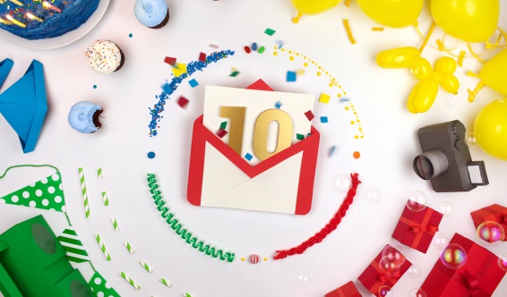 To Gmail : Happy 10th Birthday - Tech Entice