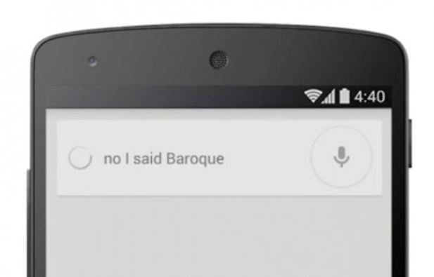 Google voice search learns to take corrections