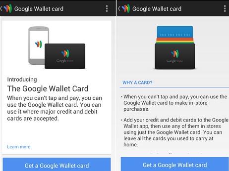 google wallet debit card details