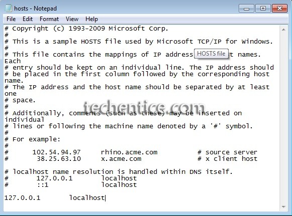 Configuring Hosts File