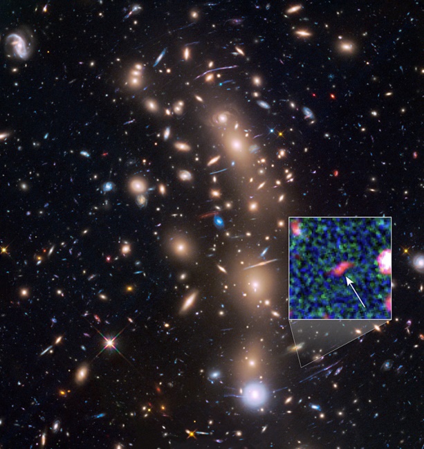 NASA's Hubble and Spitzer Space telescope observes images of the faintest Galaxy in the early universe