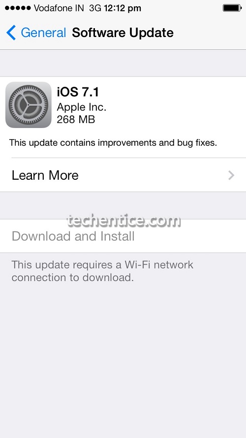 Apple iOS 7.1 released