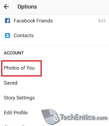 Automatic Inclusion Of Tagged Photos in Instagram 