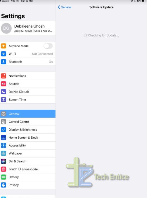 How To Check For Software Update in iPadOS