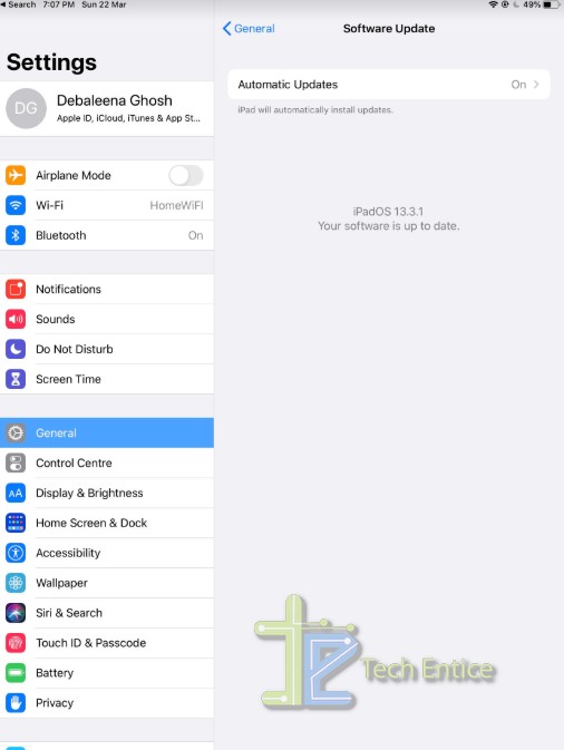 How To Check For Software Update in iPadOS