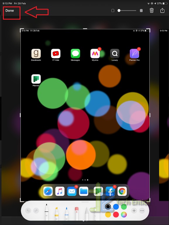 Capture Screenshots In iPadOS