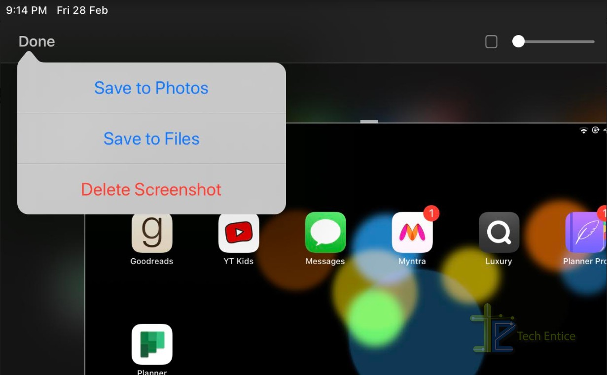 Capture Screenshots In iPadOS