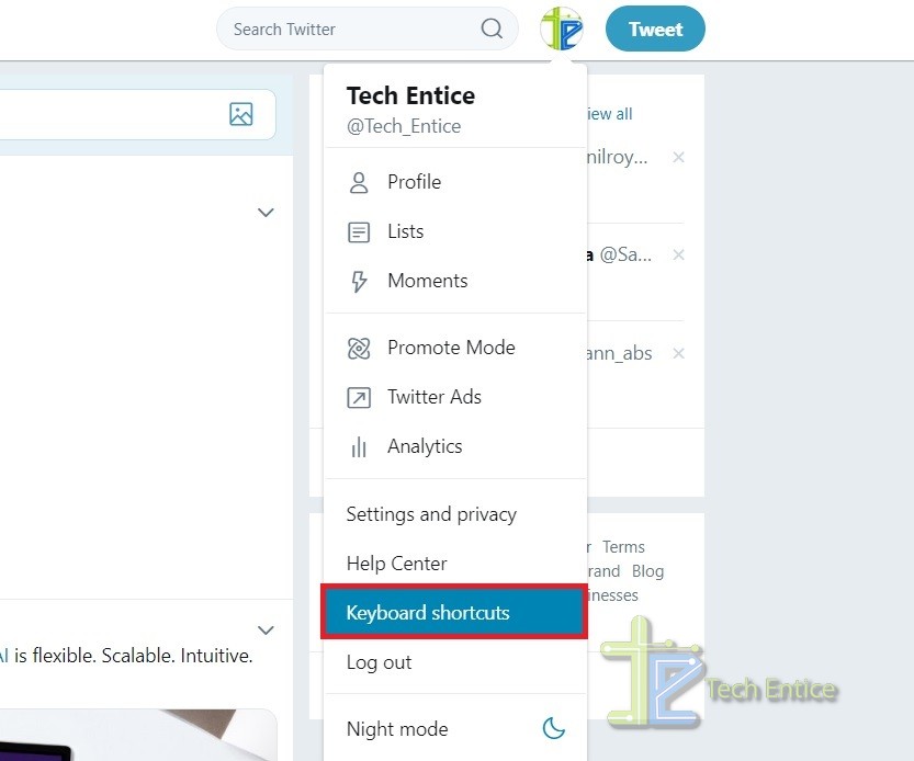 How To Use Twitter Keyboard Shortcuts On Web? | TechEntice