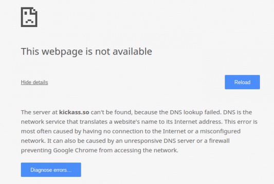 KickassTorrents Taken Down By Domain Name Seizure