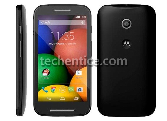 Moto E - an upcoming mass market smartphone from Motorola shows its face