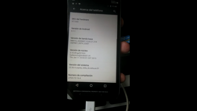 Moto G 2015 runnning Android 5.1.1
