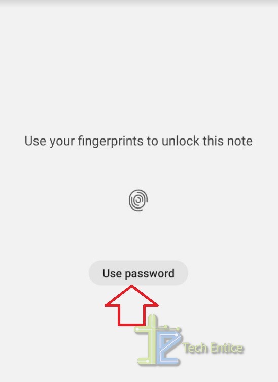 Lock a Note in Samsung Notes