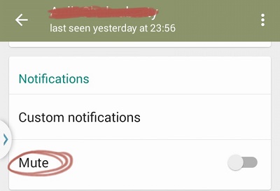 notifications mute