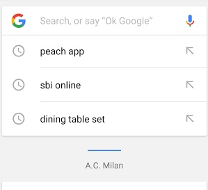search entry google app