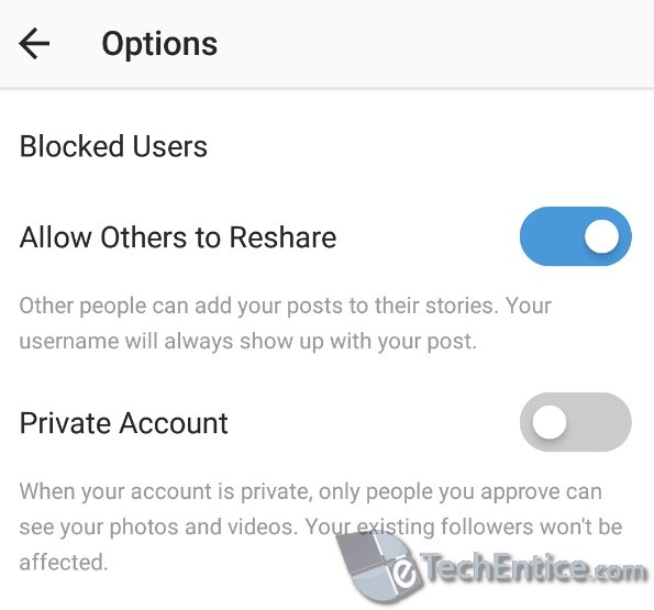 prevent reposting of Instagram posts