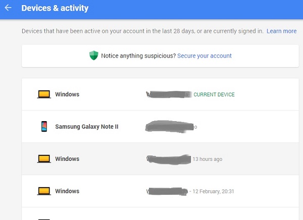 How to check which devices are signed into your Google Account