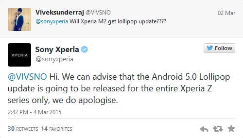 Many Sony Xperia handsets won't ever get Lollipop update