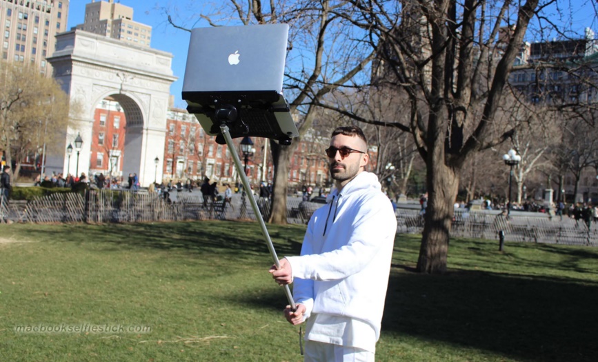 macbook selfie stick