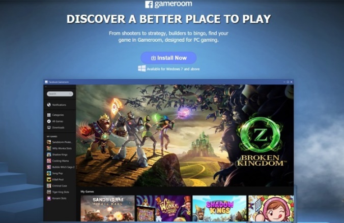 Facebook to compete Steam with Gameroom platform