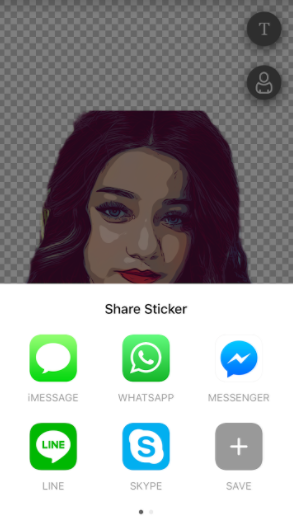 share stickert