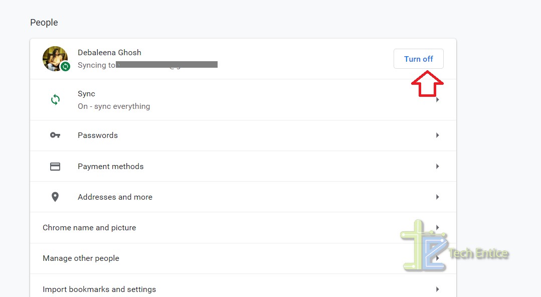how to turn off google chrome login