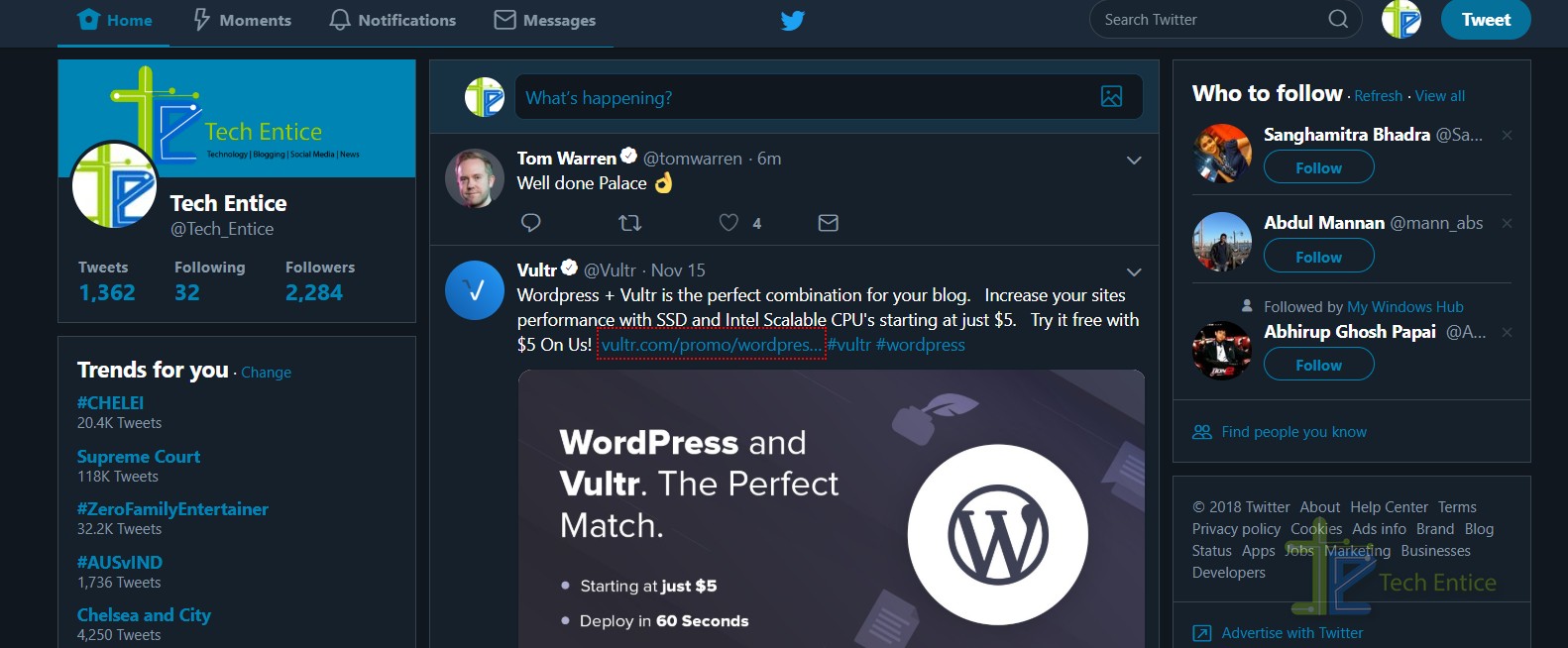 twitter dark mode 