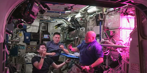 Astronauts finally eating space grown lettuce amid joy and satisfaction