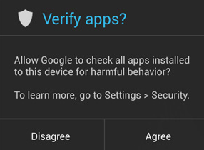 Google Verify Apps