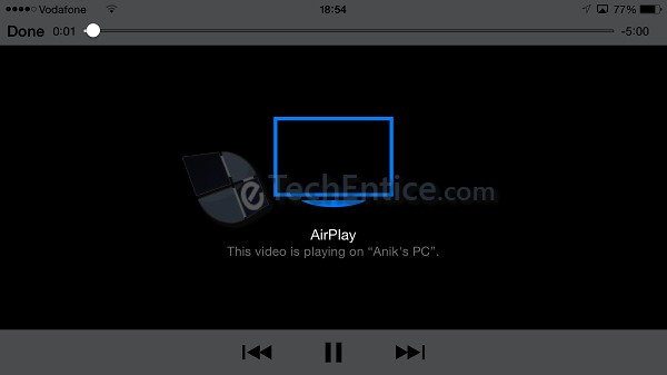 Video Playing using AirPlay