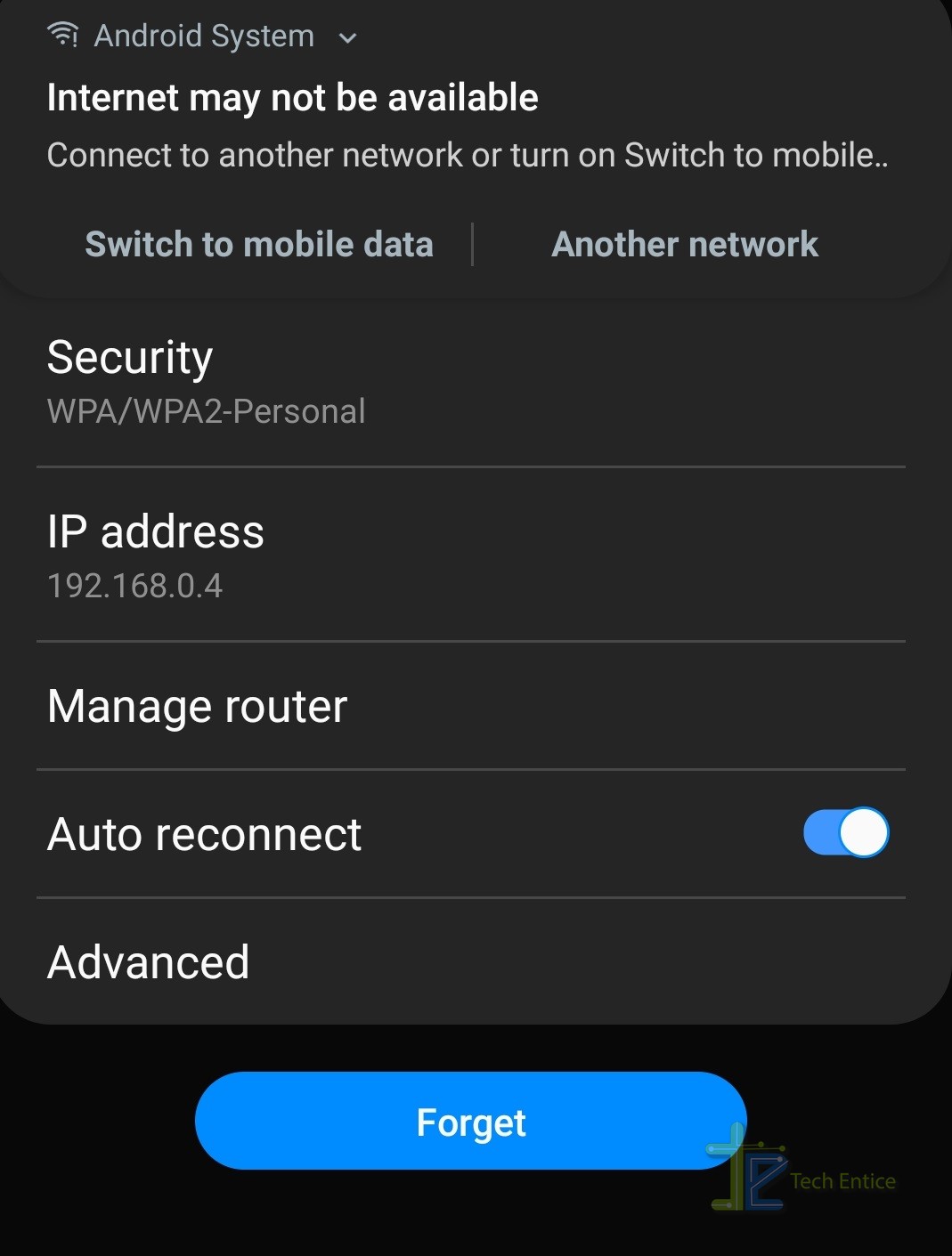 How To Enable Disable Auto Reconnect Of Wi Fi On Android One Ui