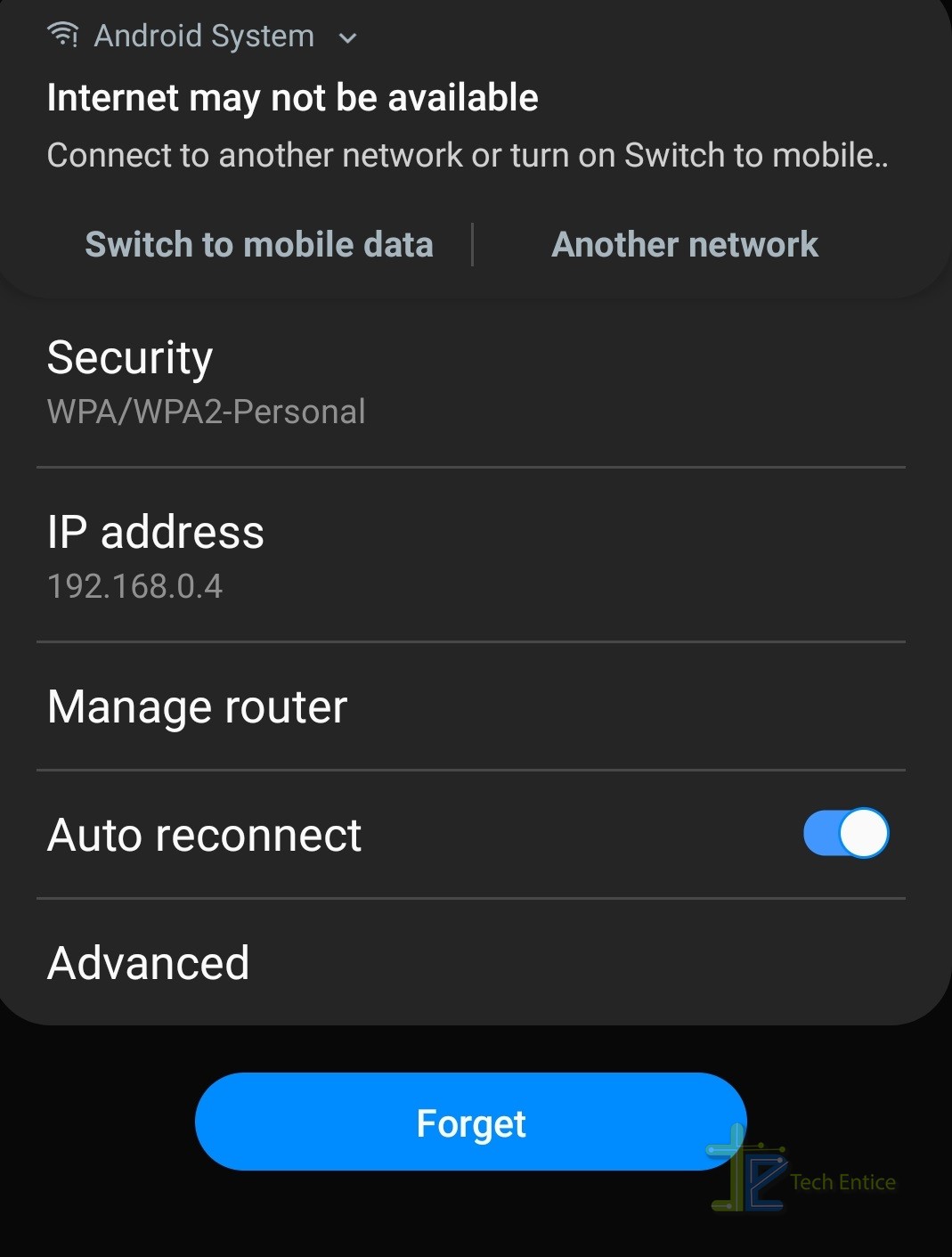 How To Enable/ Disable Auto Reconnect Of Wi-Fi On Android One UI For  Samsung?